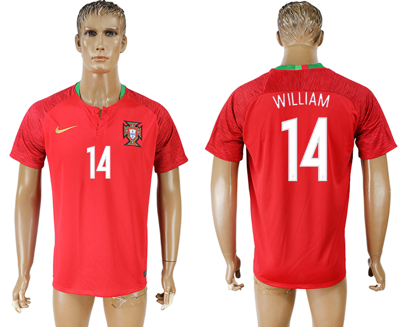 2018 world cup Maillot de foot Portugal #14 WILLIAM RED